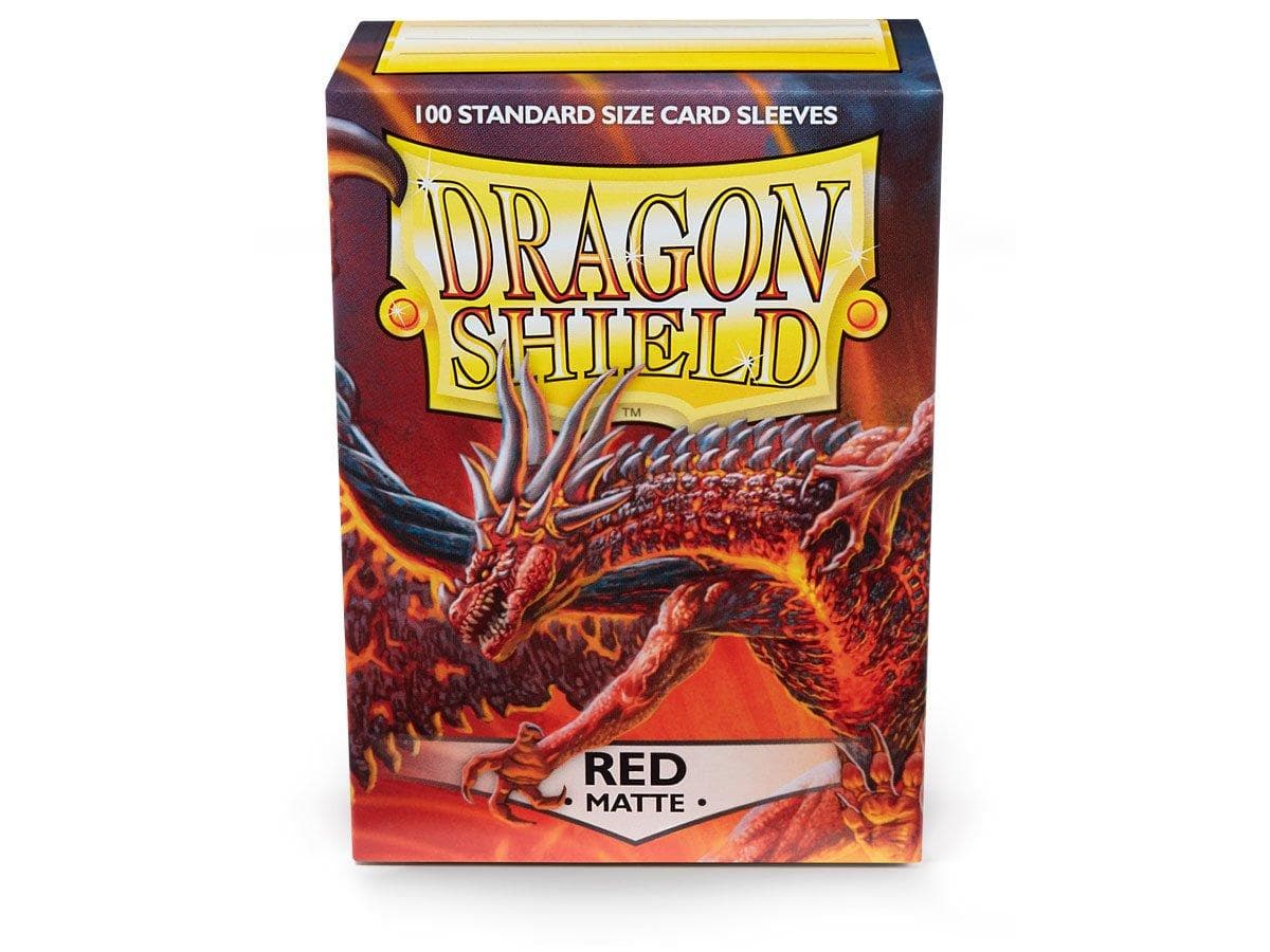 Dragon Shield | Standard Size Sleeve | 100ct | Red (Matte)