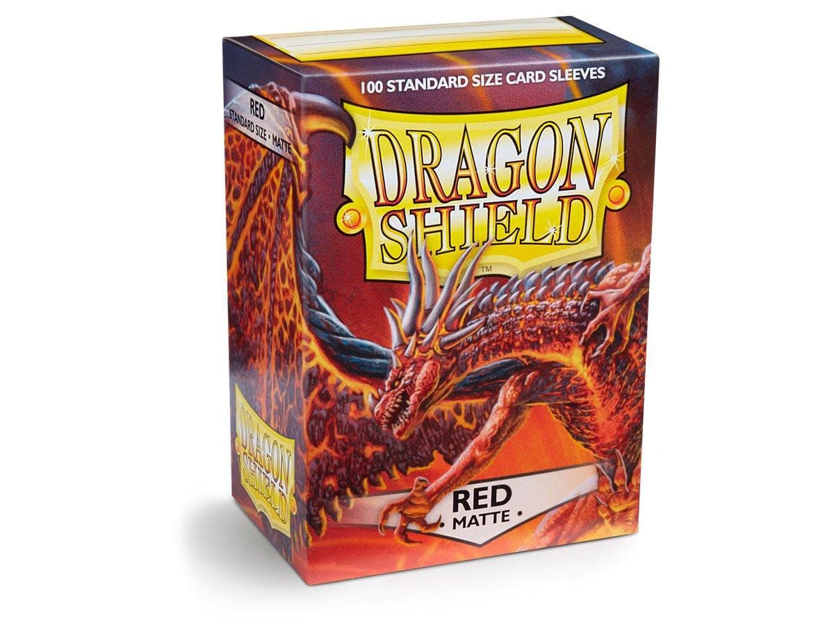 Dragon Shield | Standard Size Sleeve | 100ct | Red (Matte)