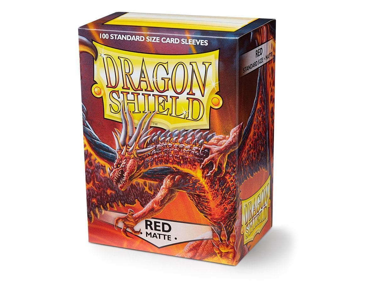 Dragon Shield | Standard Size Sleeve | 100ct | Red (Matte)