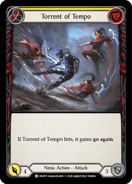 Torrent of Tempo (Yellow) [CRU070] (Crucible of War)  1st Edition Normal