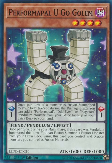 Performapal U Go Golem [LEDD-ENC10] Common