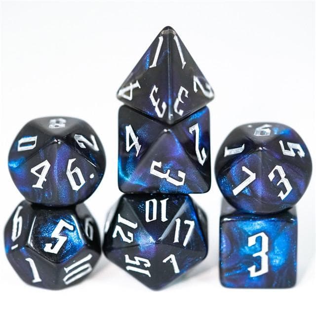 RPG Dice | "Deep Luminescence" | Set of 7