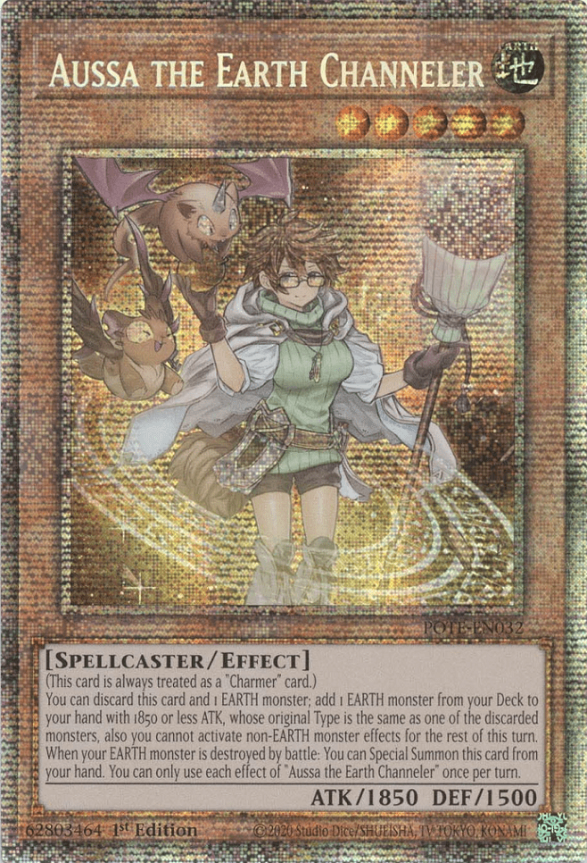 Aussa the Earth Channeler [POTE-EN032] Starlight Rare