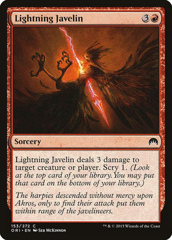 Lightning Javelin [Magic Origins]