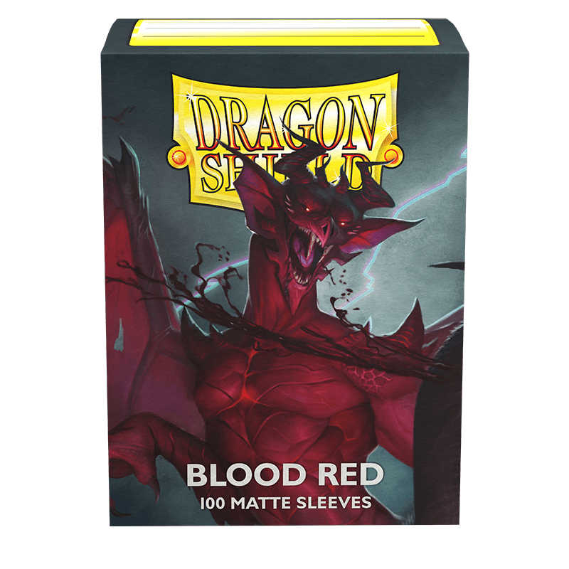 Dragon Shield | Standard Size Sleeves | 100ct | Blood Red (Matte)