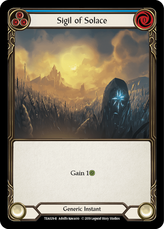 Sigil of Solace (Blue) [TEA029-R] (Dorinthea Hero Deck)  1st Edition Normal