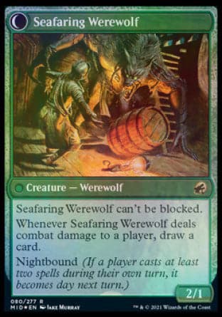 Suspicious Stowaway // Seafaring Werewolf [Innistrad: Midnight Hunt Prerelease Promos]