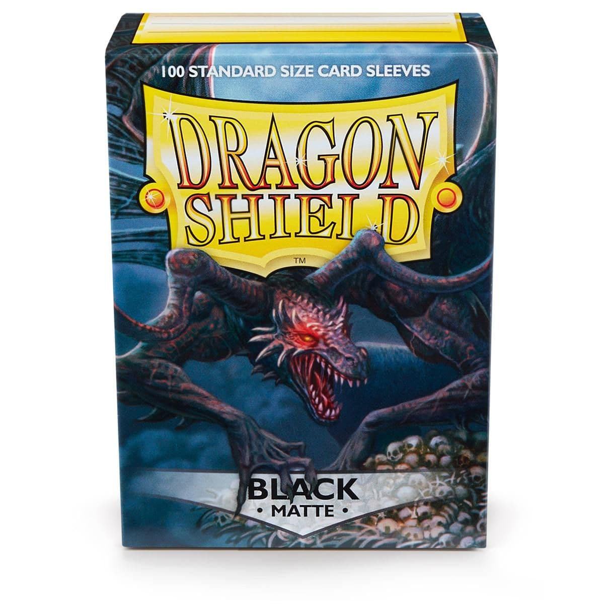 Dragon Shield | Standard Size Sleeves | 100ct | Black (Matte)