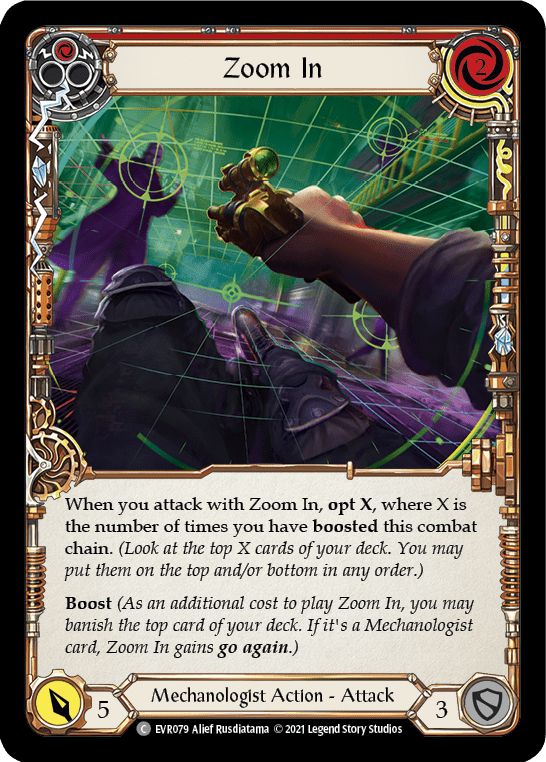Zoom In (Red) [EVR079] (Everfest)  1st Edition Rainbow Foil