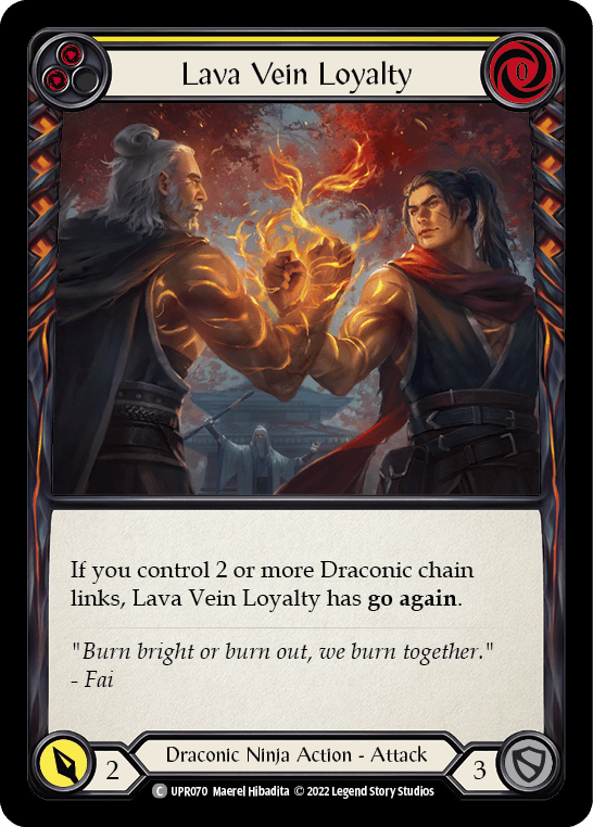 Lava Vein Loyalty (Yellow) [UPR070] (Uprising)  Rainbow Foil