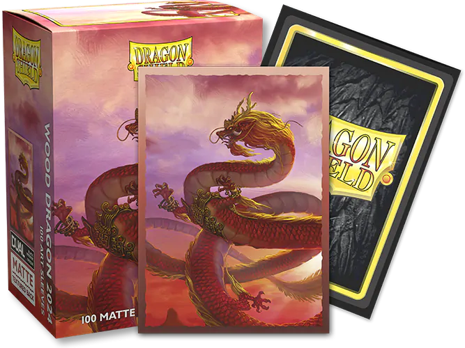 Dragon Shield | Standard Size Sleeves | 100ct | Year of the Wood Dragon 2024 (Art Dual Matte)