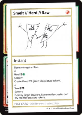 Smelt // Herd // Saw (2021 Edition) [Mystery Booster Playtest Cards]