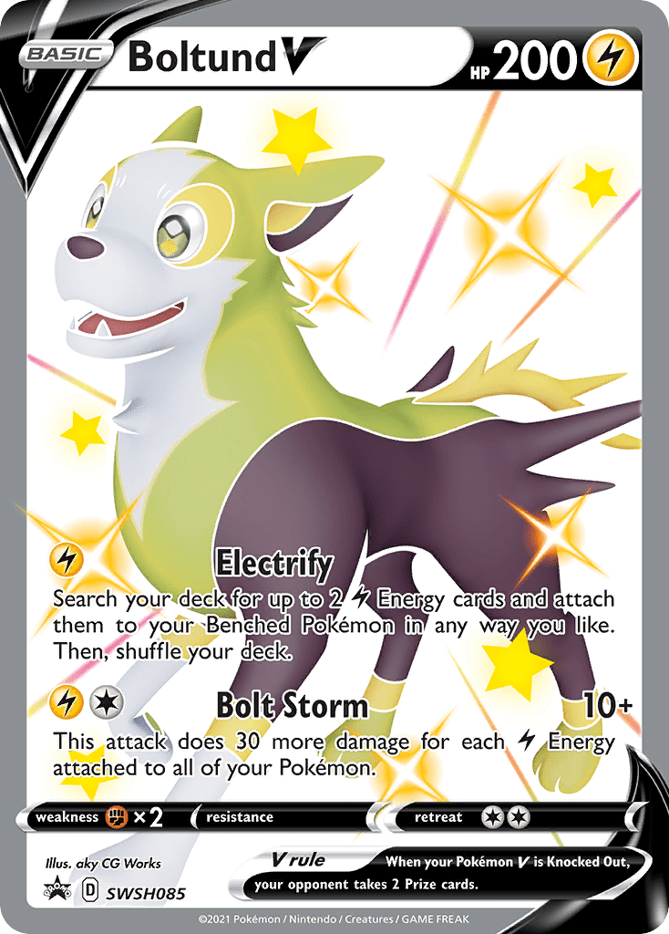 Boltund V SWSH085 SWSH085- Jumbo Cards Holofoil