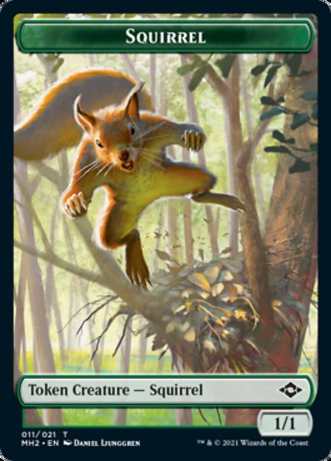 Squirrel // Zombie Double-Sided Token [Modern Horizons 2 Tokens]