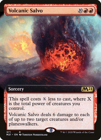 Volcanic Salvo (Extended Art) [Core Set 2021]