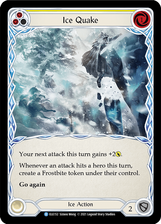 Ice Quake (Yellow) [ELE152] (Tales of Aria)  1st Edition Normal
