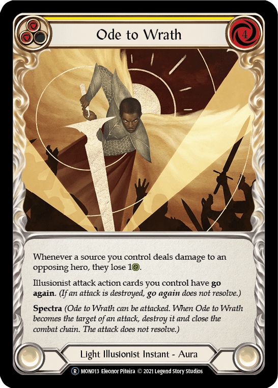 Ode to Wrath [U-MON013-RF] (Monarch Unlimited)  Unlimited Rainbow Foil
