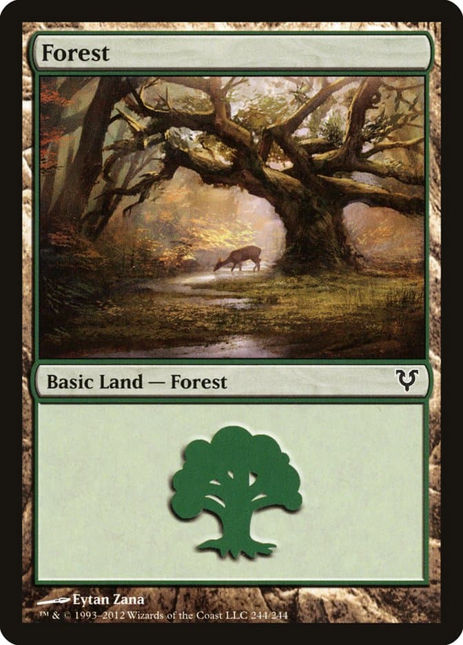 Forest (244) [Avacyn Restored]