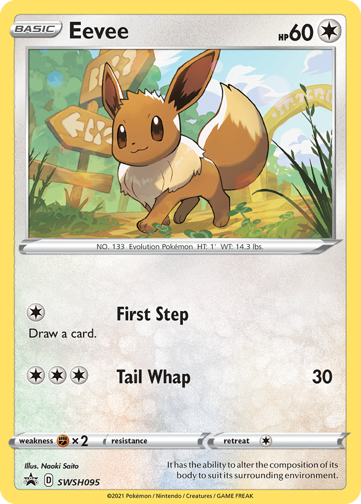 Eevee SWSH095/307 - SWSH Sword & Shield Promo Cards Holofoil