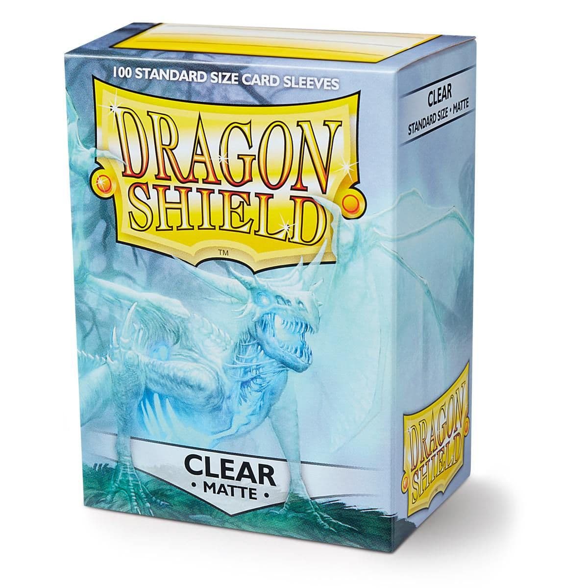 Dragon Shield | Standard Size Sleeves | 100ct | Clear (Matte)