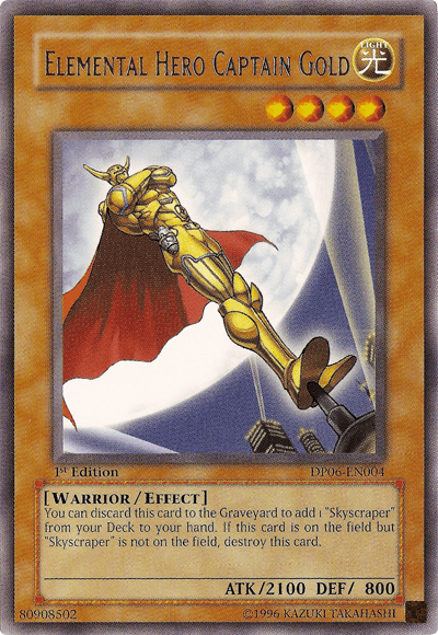 Elemental Hero Captain Gold [DP06-EN004] Rare