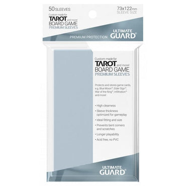Ultimate Guard | Board Game Sleeves Tarot Size | 50ct Clear