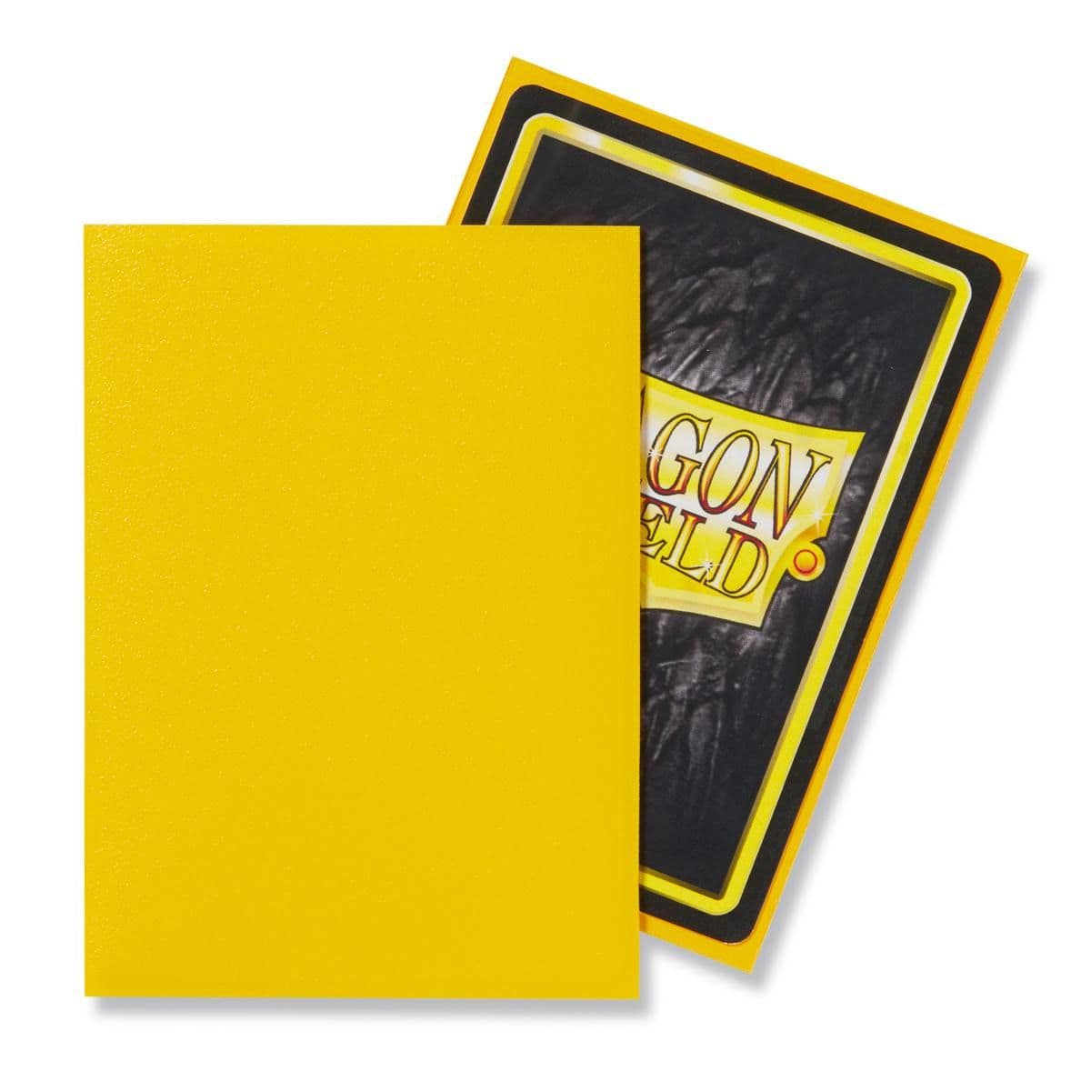 Dragon Shield | Standard Size Sleeves | 100ct | Yellow (Matte)