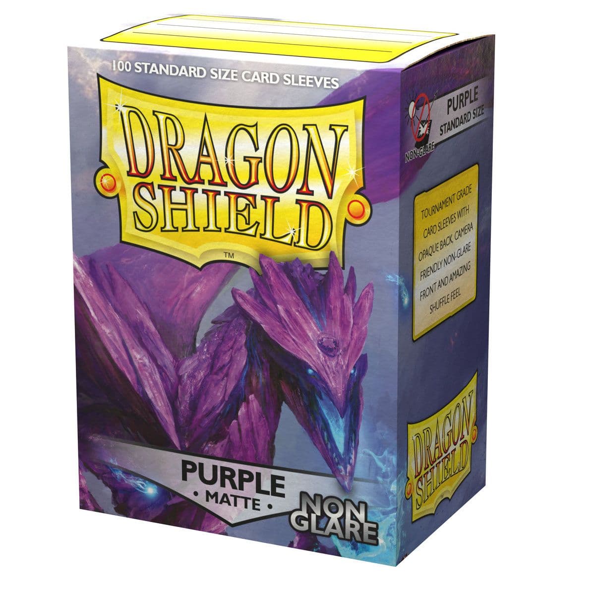 Dragon Shield | Standard Size Sleeves | 100ct | Purple (Non-Glare Matte)