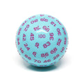 RPG Dice | d100 | Pastel Blue | Rose Ink