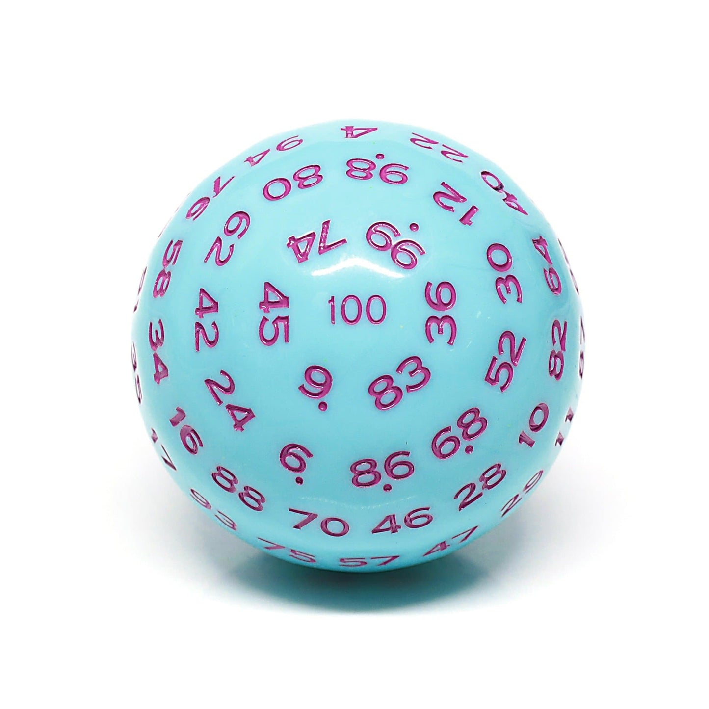 RPG Dice | d100 | Pastel Blue | Rose Ink