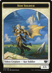 Kor Soldier // Pegasus Double-Sided Token [Commander 2014 Tokens]