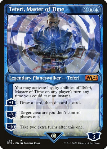 Teferi, Master of Time (Showcase) (293) [Core Set 2021]