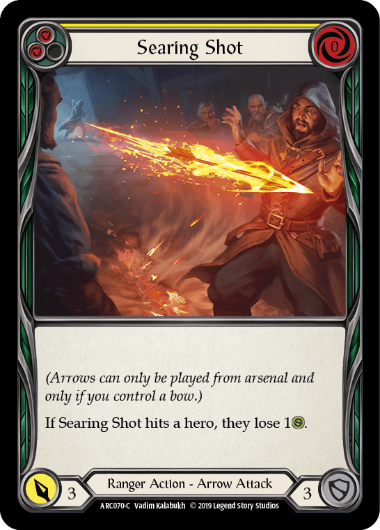 Searing Shot (Yellow) [ARC070-C] 1st Edition Normal