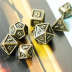 Polyhedral Dice Set | Metal | Mini Bronze | Set of 7 (D1002)