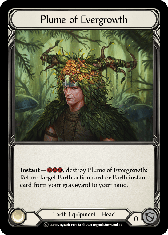 Plume of Evergrowth [U-ELE116] Unlimited Rainbow Foil