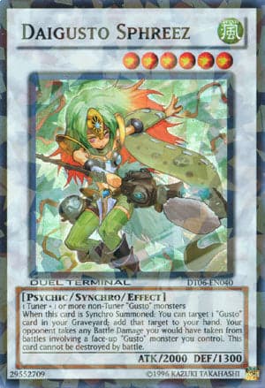 Daigusto Sphreez [DT06-EN040] Super Rare