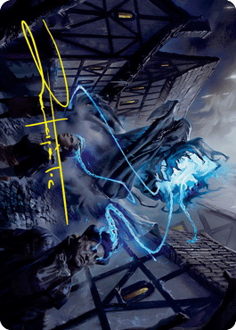 Dreamshackle Geist Art Card (Gold-Stamped Signature) [Innistrad: Crimson Vow Art Series]