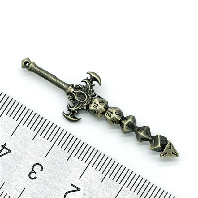 Pendant | "Holy Avenger" Dice Sword | Bronze