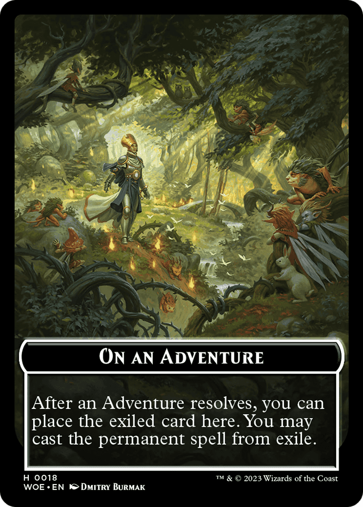 On an Adventure Emblem [Wilds of Eldraine Tokens]