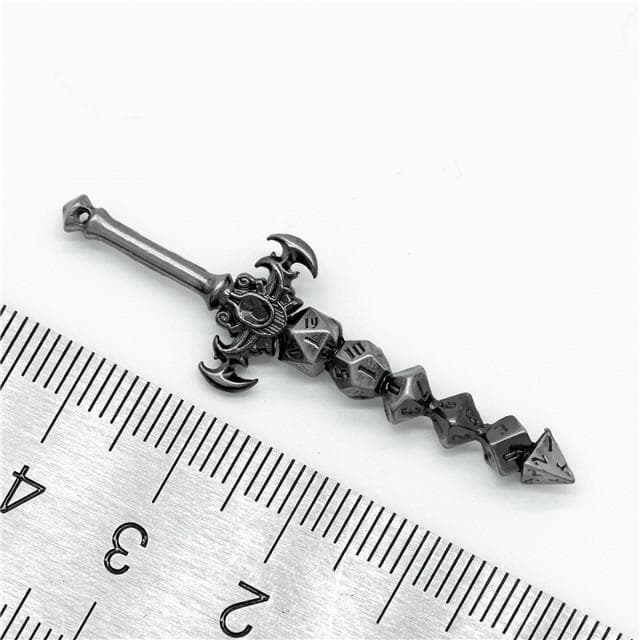 Pendant | "Holy Avenger" Dice Sword | Silver