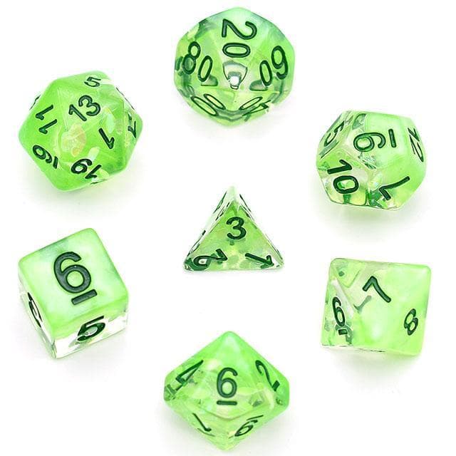 RPG Dice | "Spring Leaves" | Set of 7