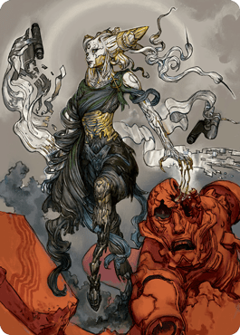 Tamiyo, Compleated Sage Art Card [Kamigawa: Neon Dynasty Art Series]