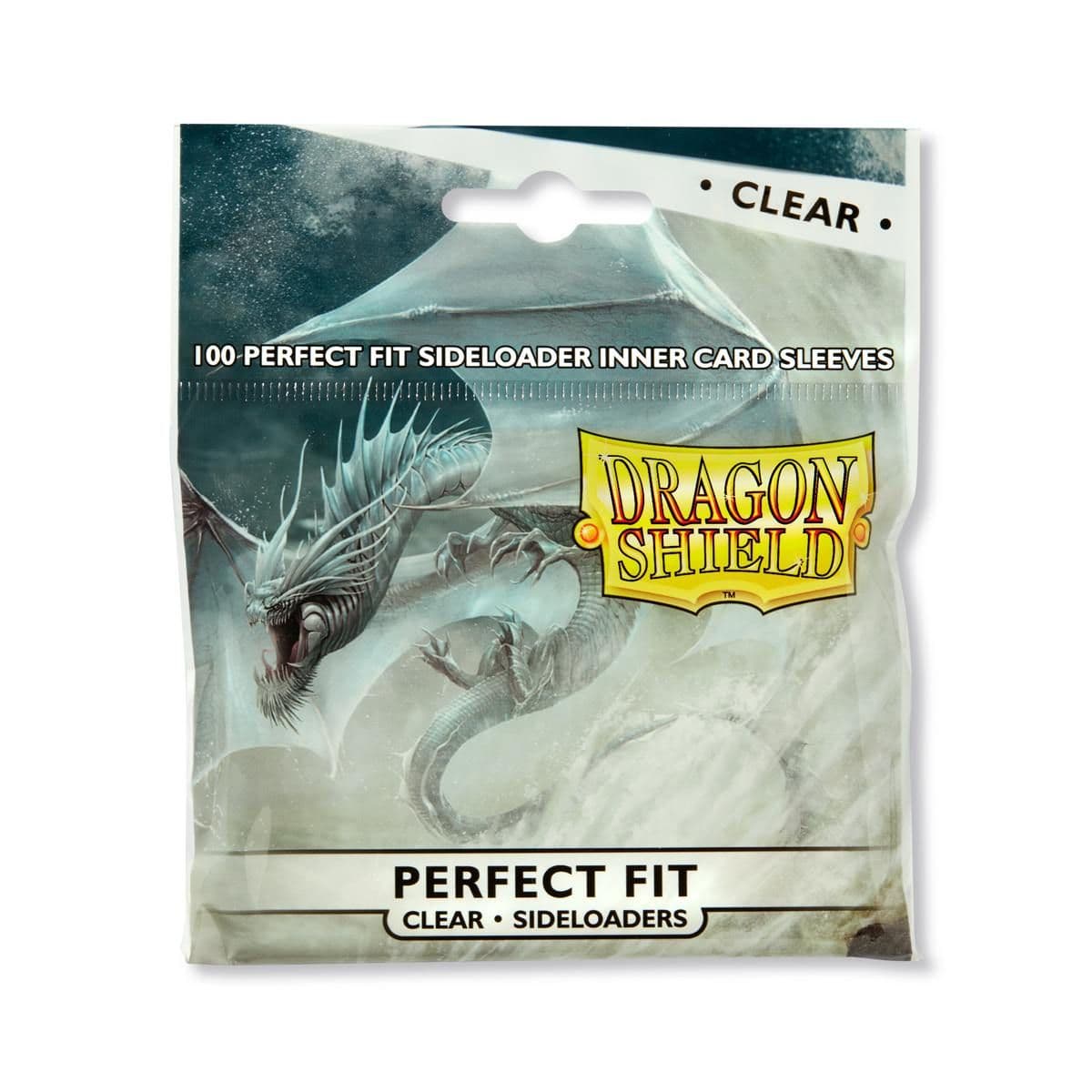 Dragon Shield | Standard Size Inner Sleeves | 100ct | Clear Sideloader (Perfect Fit)
