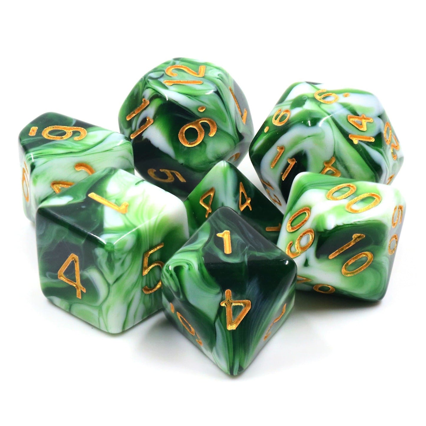 RPG Dice | "Frog Soup" | Set of 7
