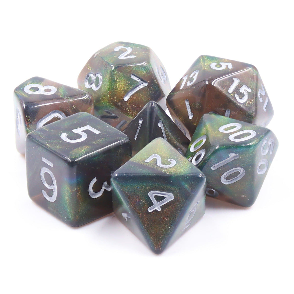 RPG Dice | "Nether Realm" | Set of 7