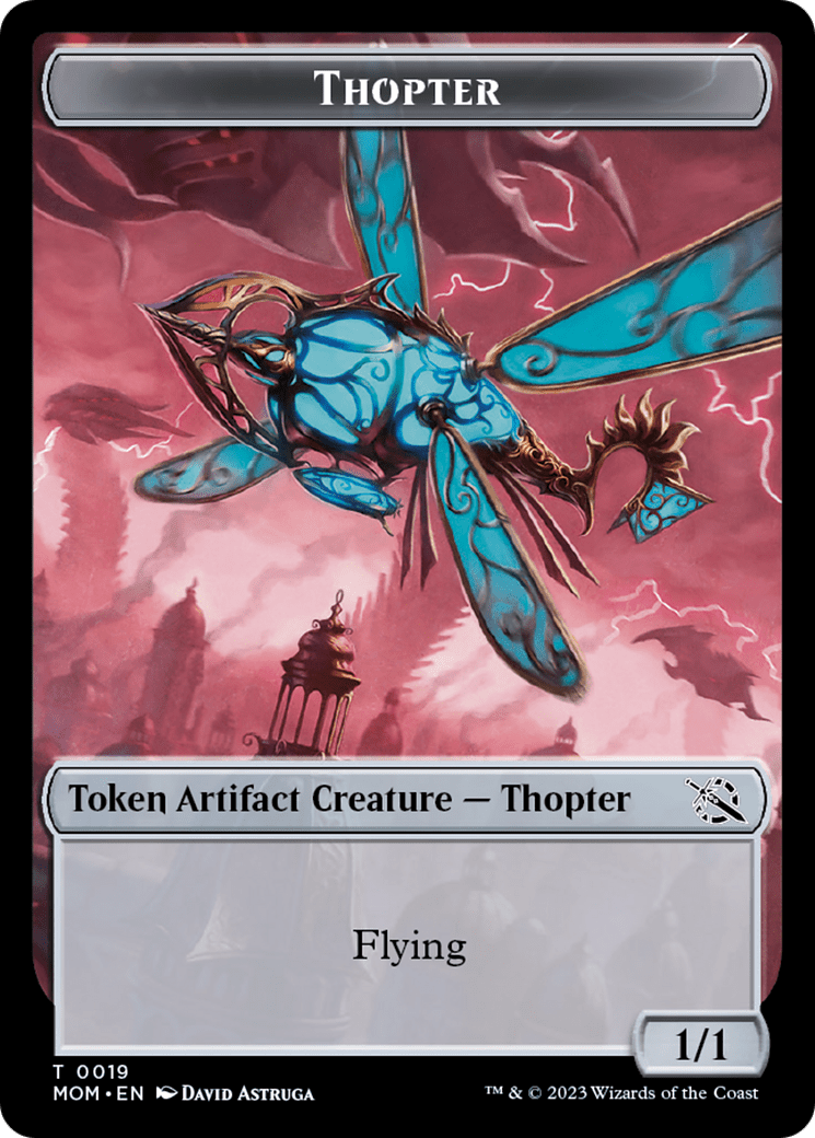 Thopter // Beast Double-Sided Token [March of the Machine Commander Tokens]