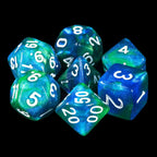 RPG Dice | "Firefly Forest" | Set of 7