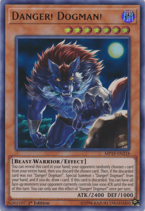 Danger! Dogman! [MP19-EN218] Ultra Rare