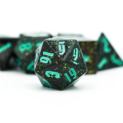 RPG Dice - Hand Painted "Starfield" - Set of 7