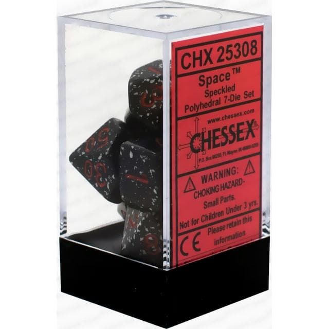 Chessex | Polyhedral Dice Set | Acrylic | Speckled Space (CHX 25338)